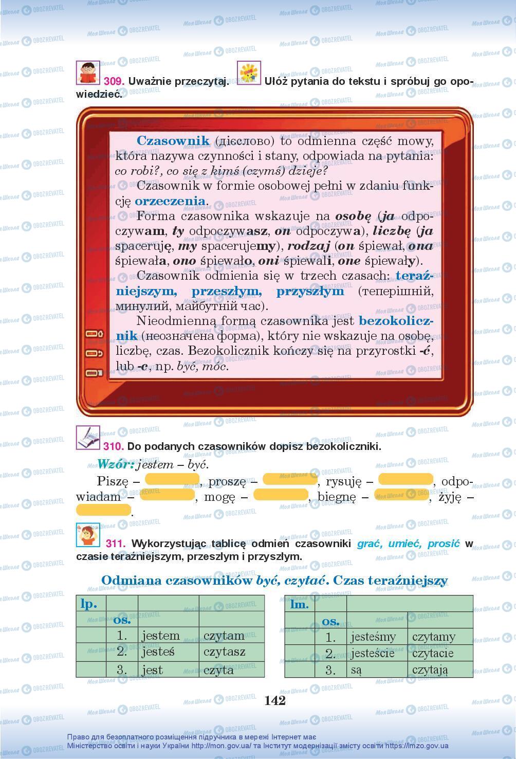 Підручники Польська мова 5 клас сторінка 142