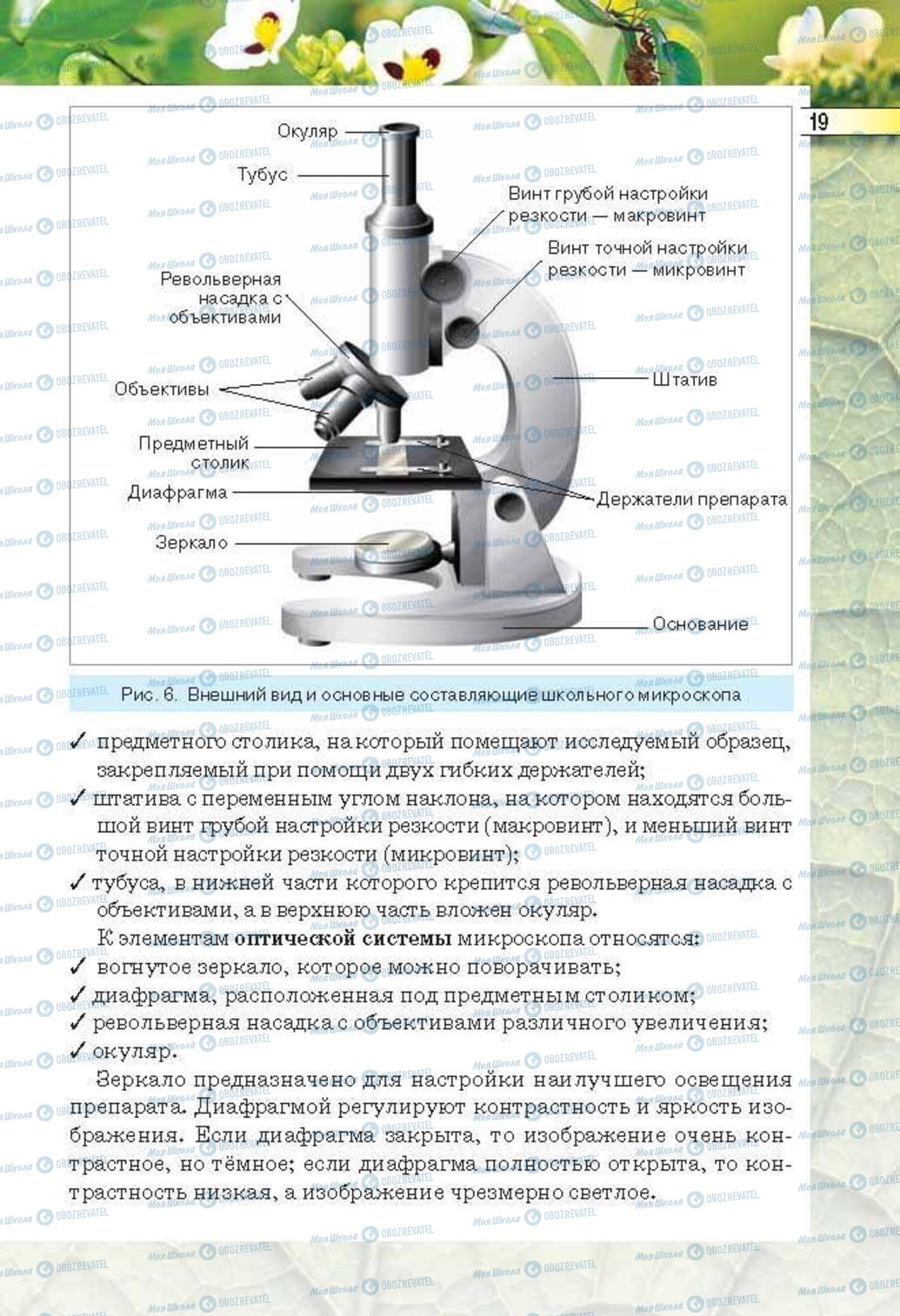 Учебники Биология 6 класс страница 19