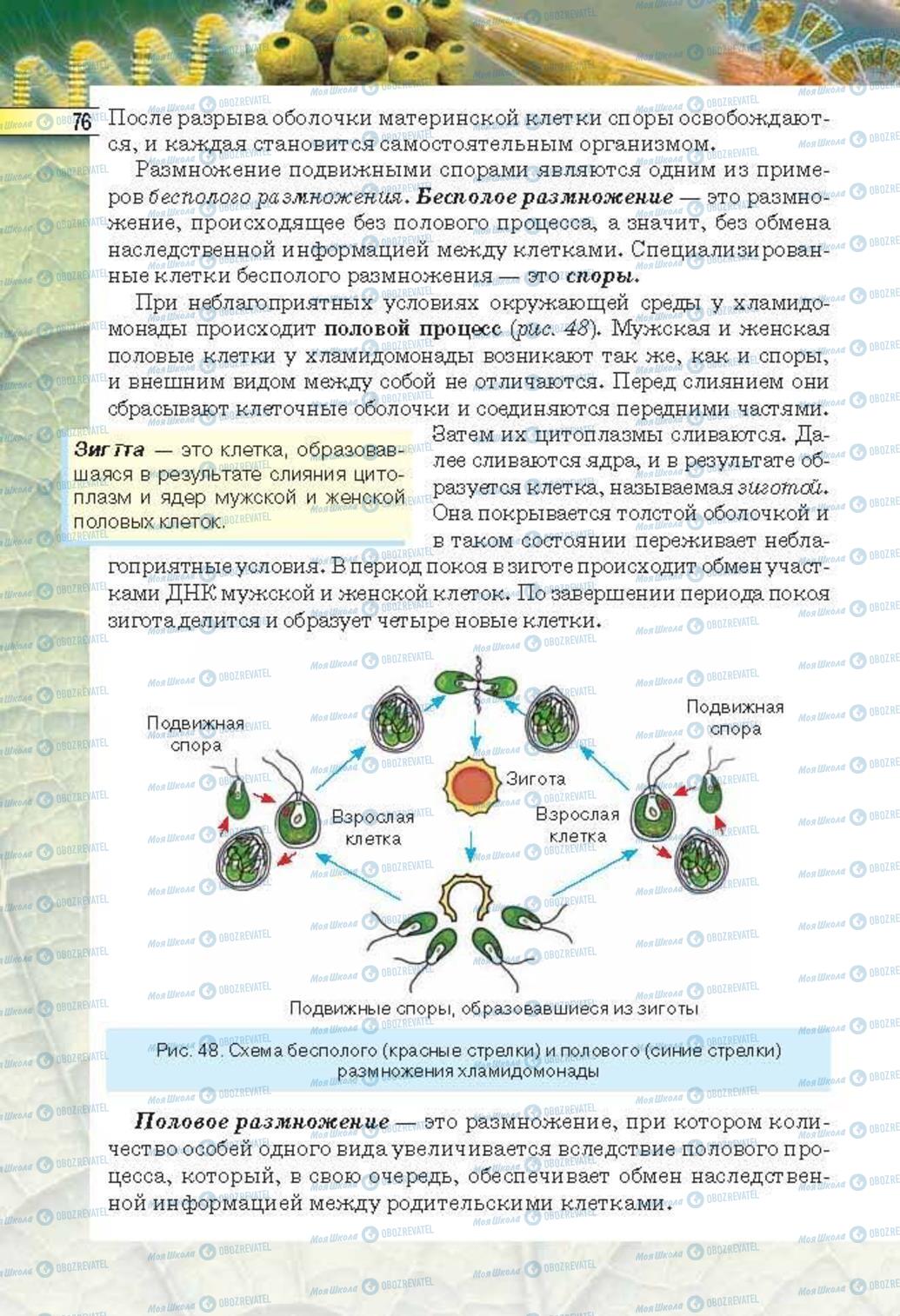 Учебники Биология 6 класс страница 76