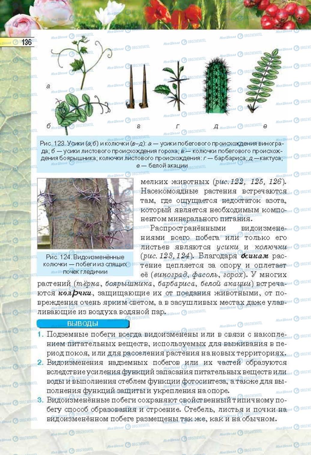 Підручники Біологія 6 клас сторінка 136