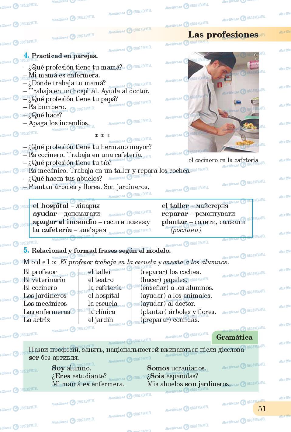 Учебники Испанский язык 6 класс страница 51