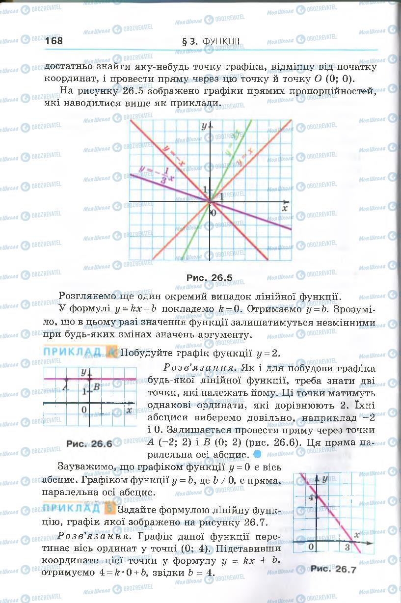 Учебники Алгебра 7 класс страница 168