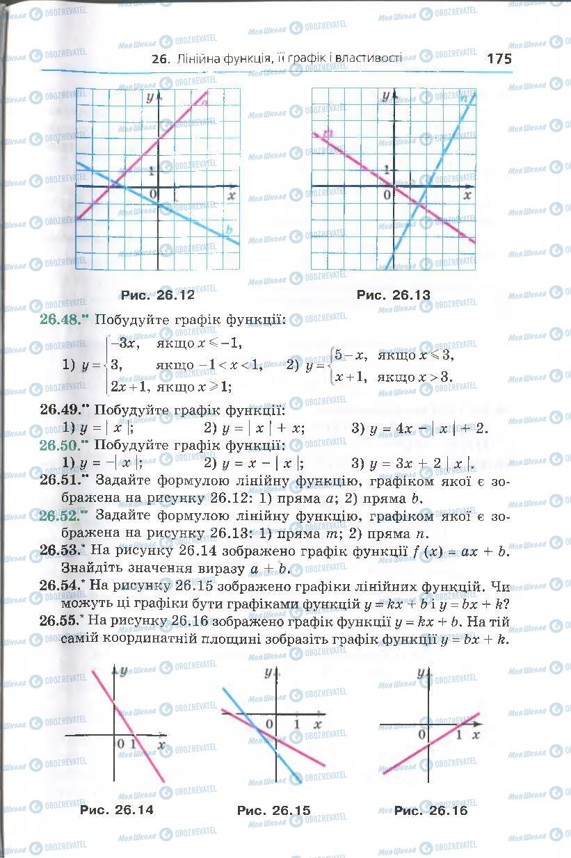 Підручники Алгебра 7 клас сторінка 175