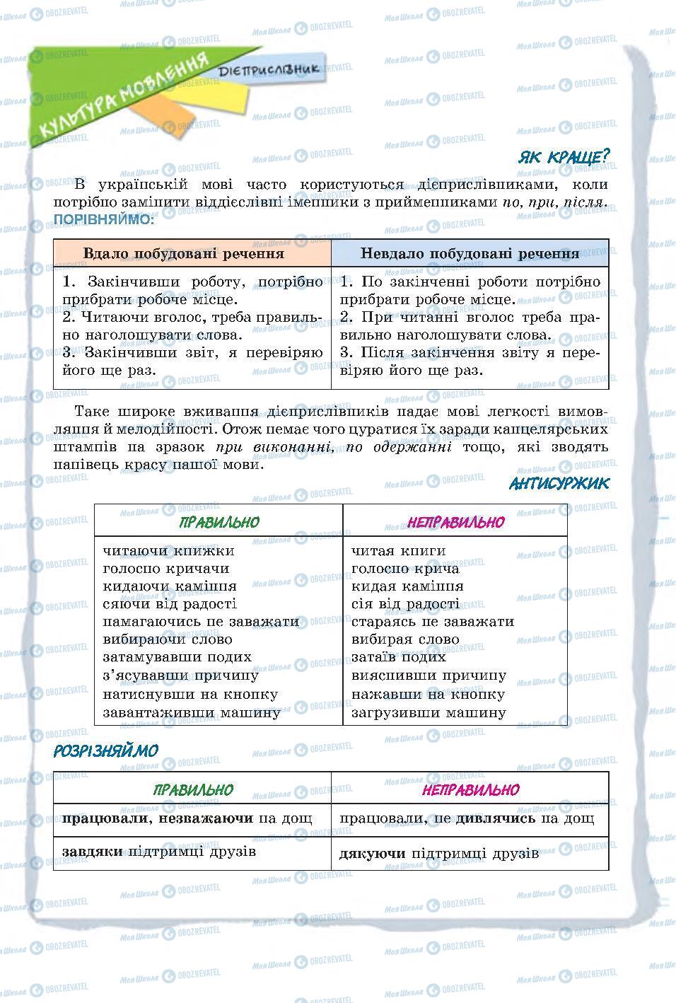 Підручники Українська мова 7 клас сторінка 71