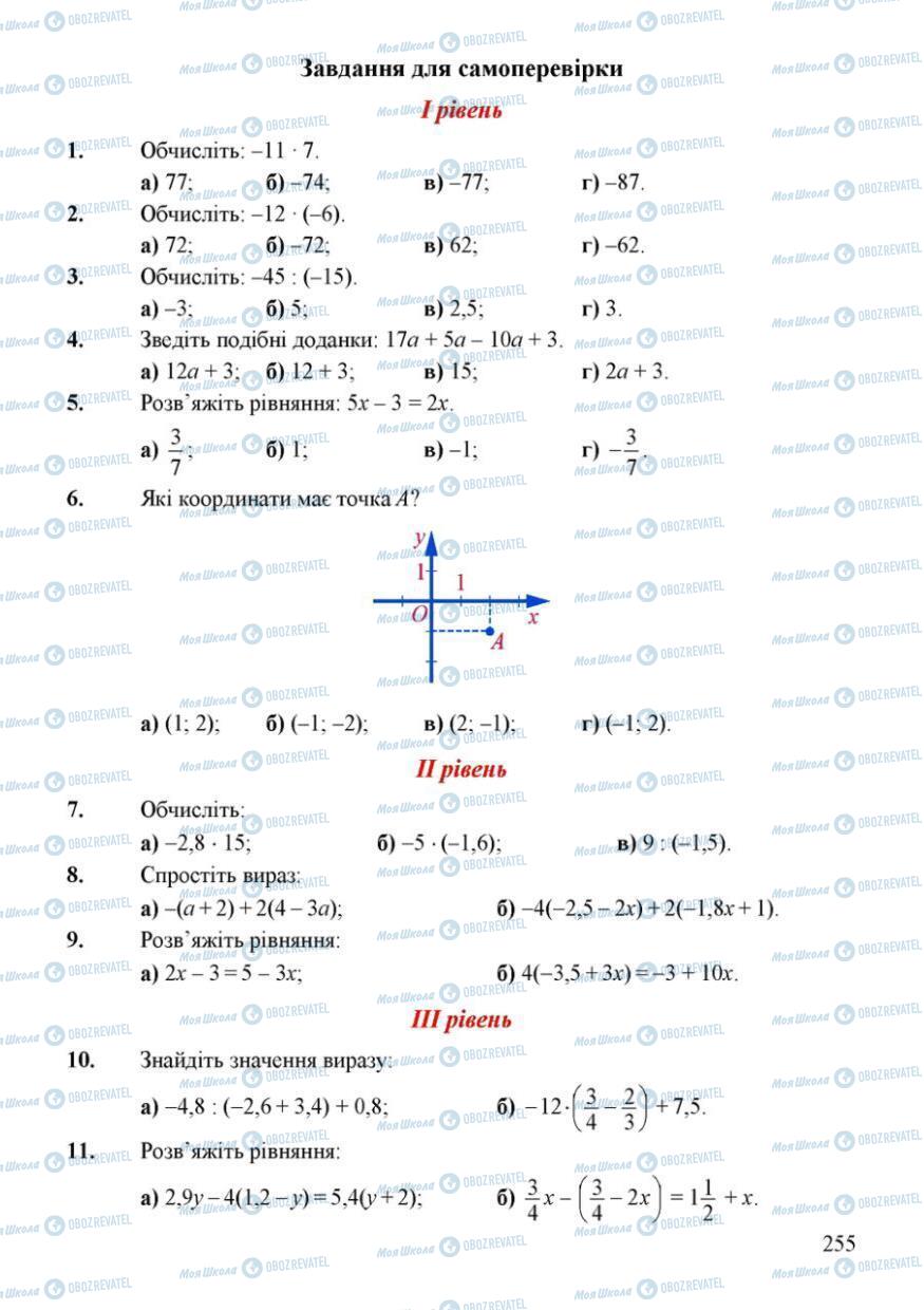 Учебники Математика 6 класс страница 255