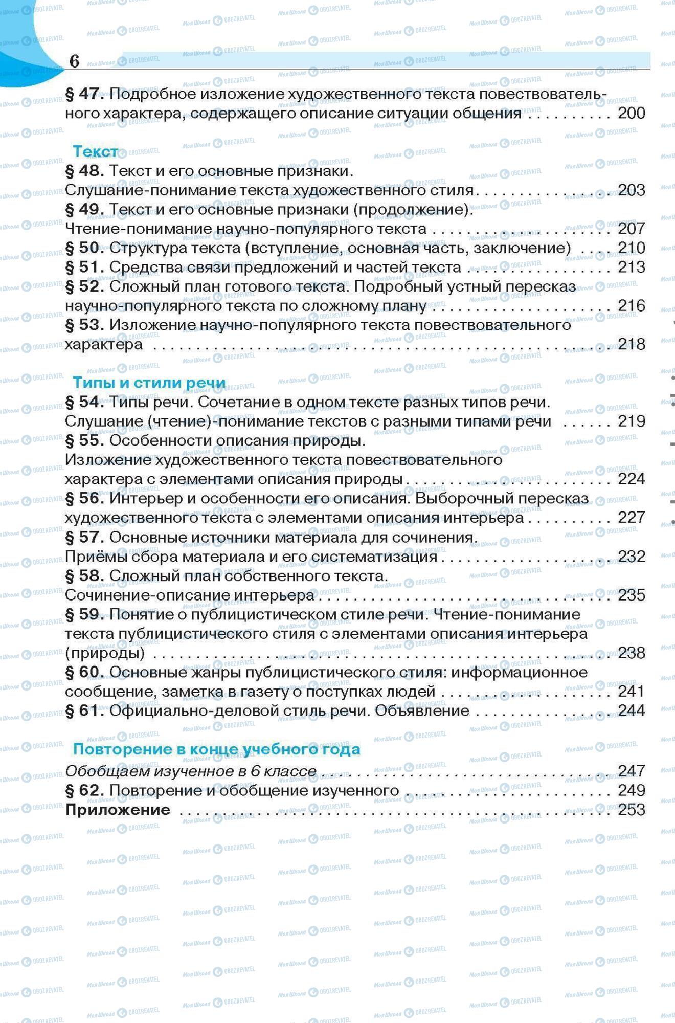 Учебники Русский язык 6 класс страница 6