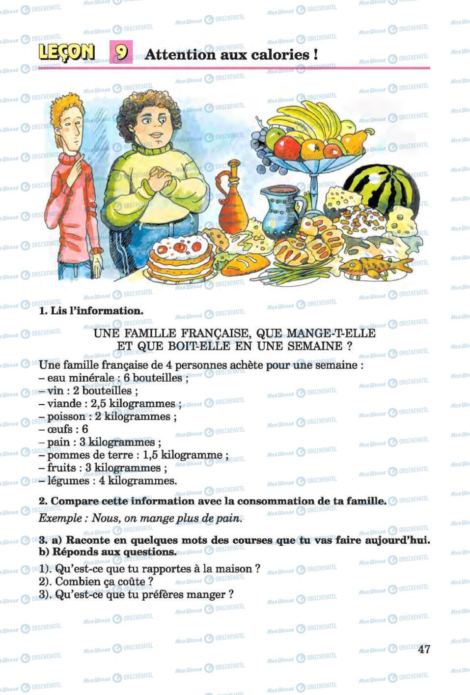 Підручники Французька мова 6 клас сторінка 47