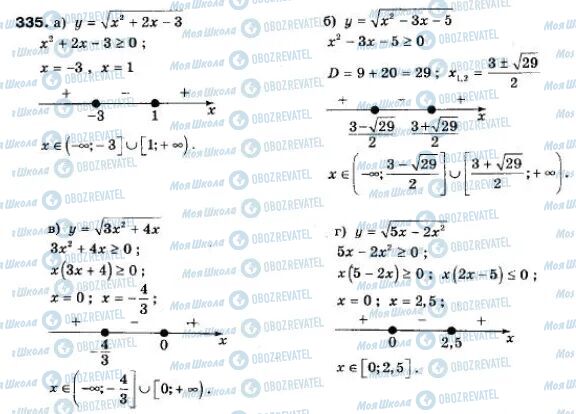 ГДЗ Алгебра 9 клас сторінка 335