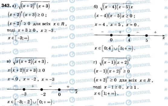 ГДЗ Алгебра 9 клас сторінка 343