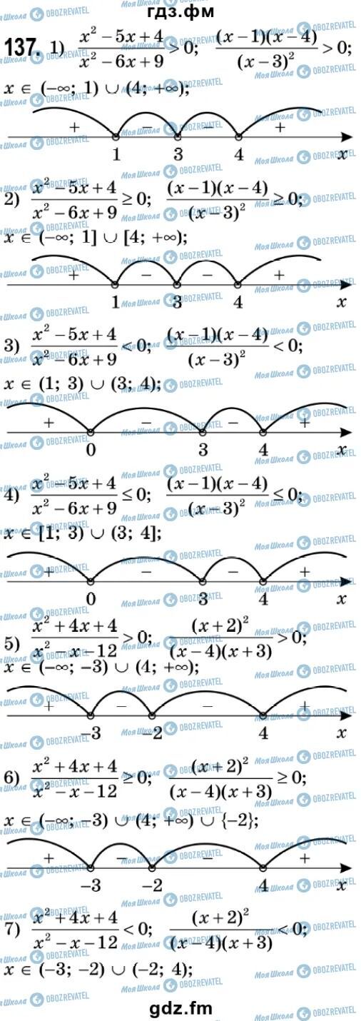 ГДЗ Алгебра 9 класс страница 137