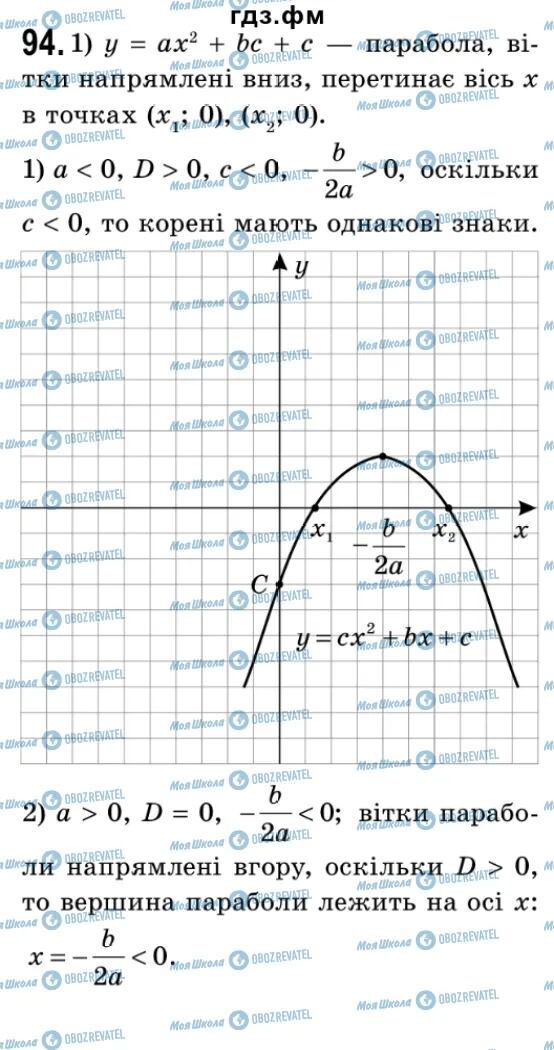 ГДЗ Алгебра 9 класс страница 94