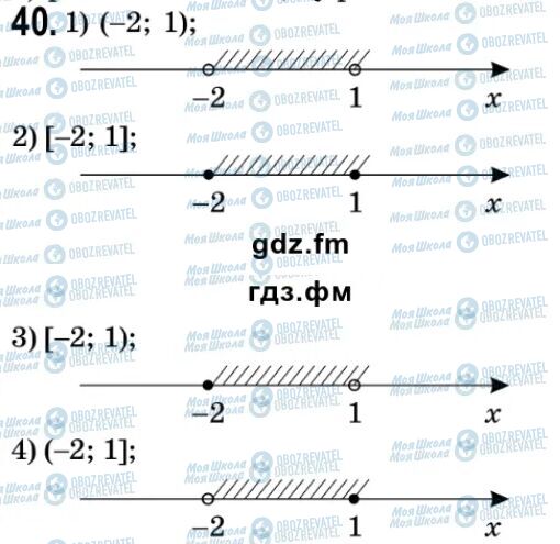 ГДЗ Алгебра 9 класс страница 40