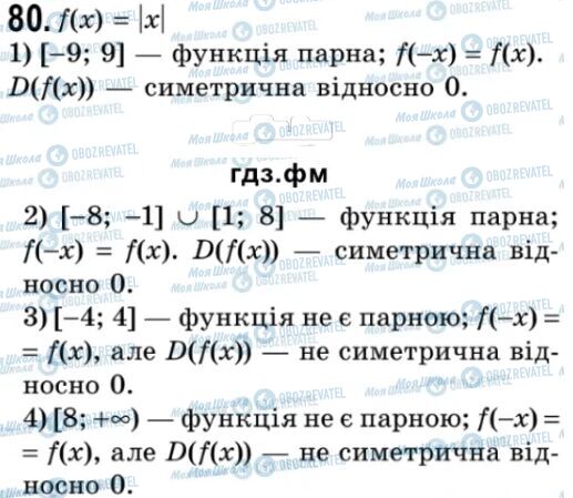 ГДЗ Алгебра 9 класс страница 80