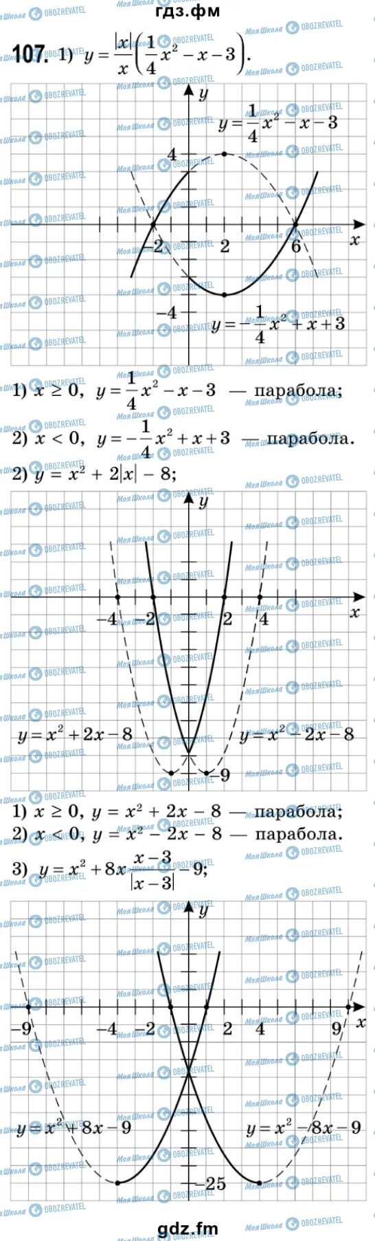 ГДЗ Алгебра 9 класс страница 107