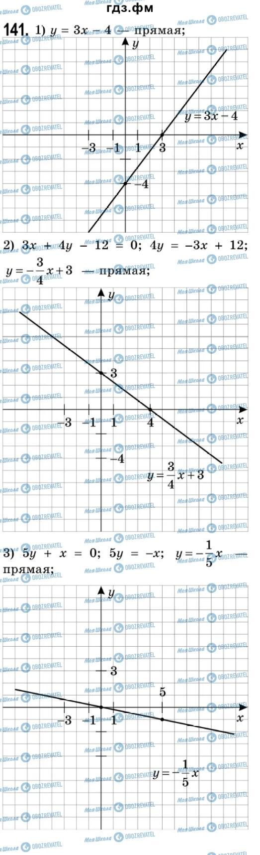 ГДЗ Алгебра 9 класс страница 141