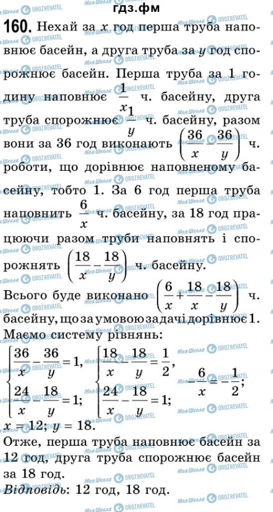 ГДЗ Алгебра 9 класс страница 160