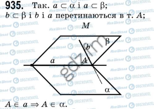 ГДЗ Геометрія 9 клас сторінка 935