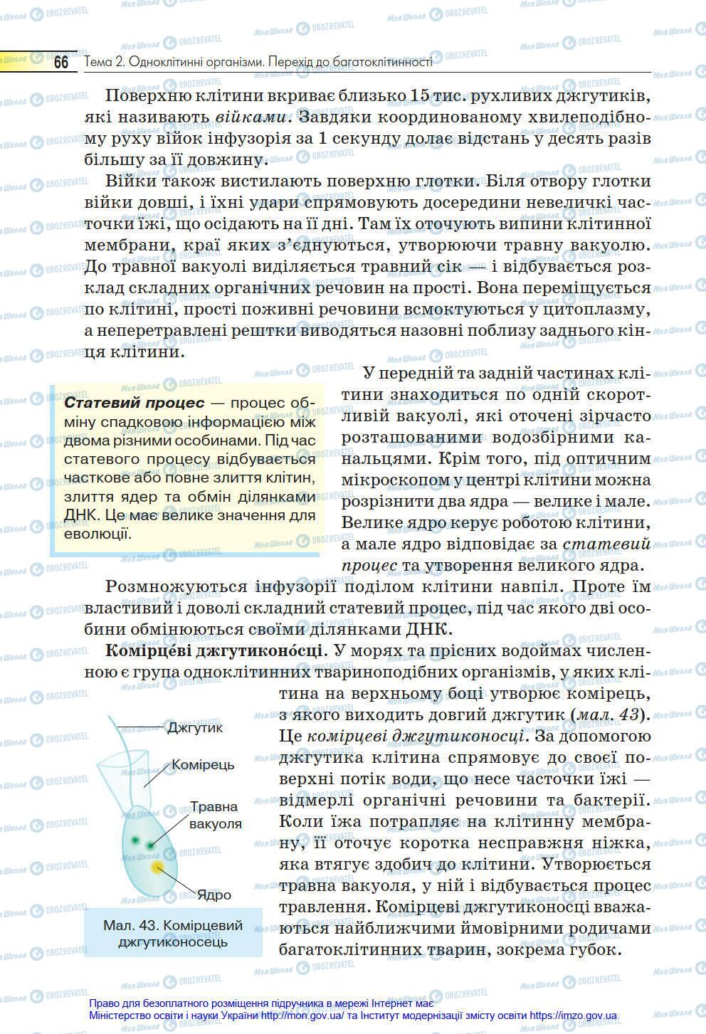 Підручники Біологія 6 клас сторінка 66