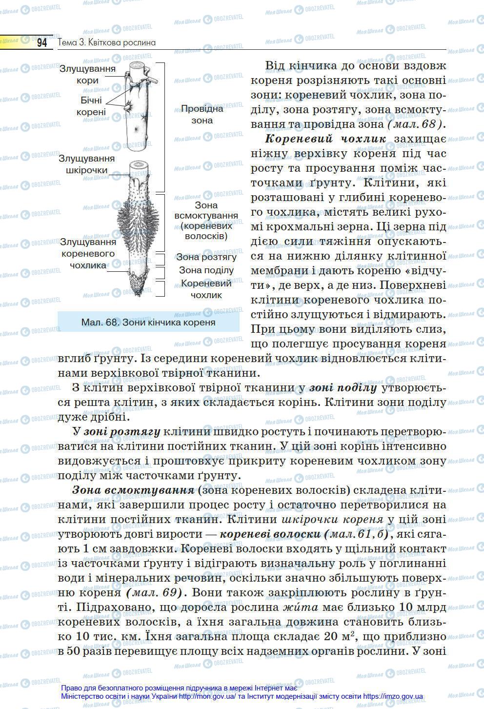 Підручники Біологія 6 клас сторінка 94