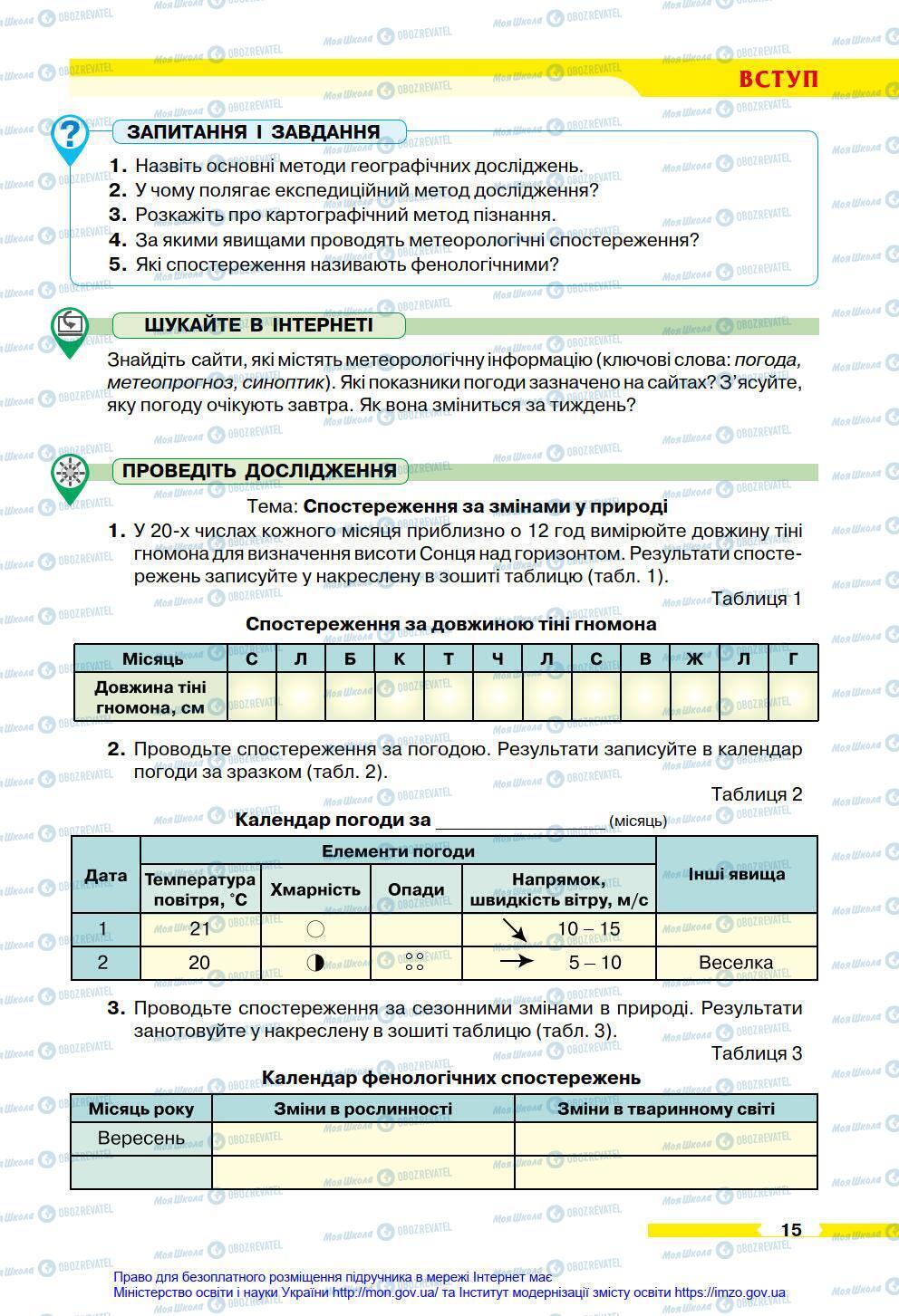 Учебники География 6 класс страница 15