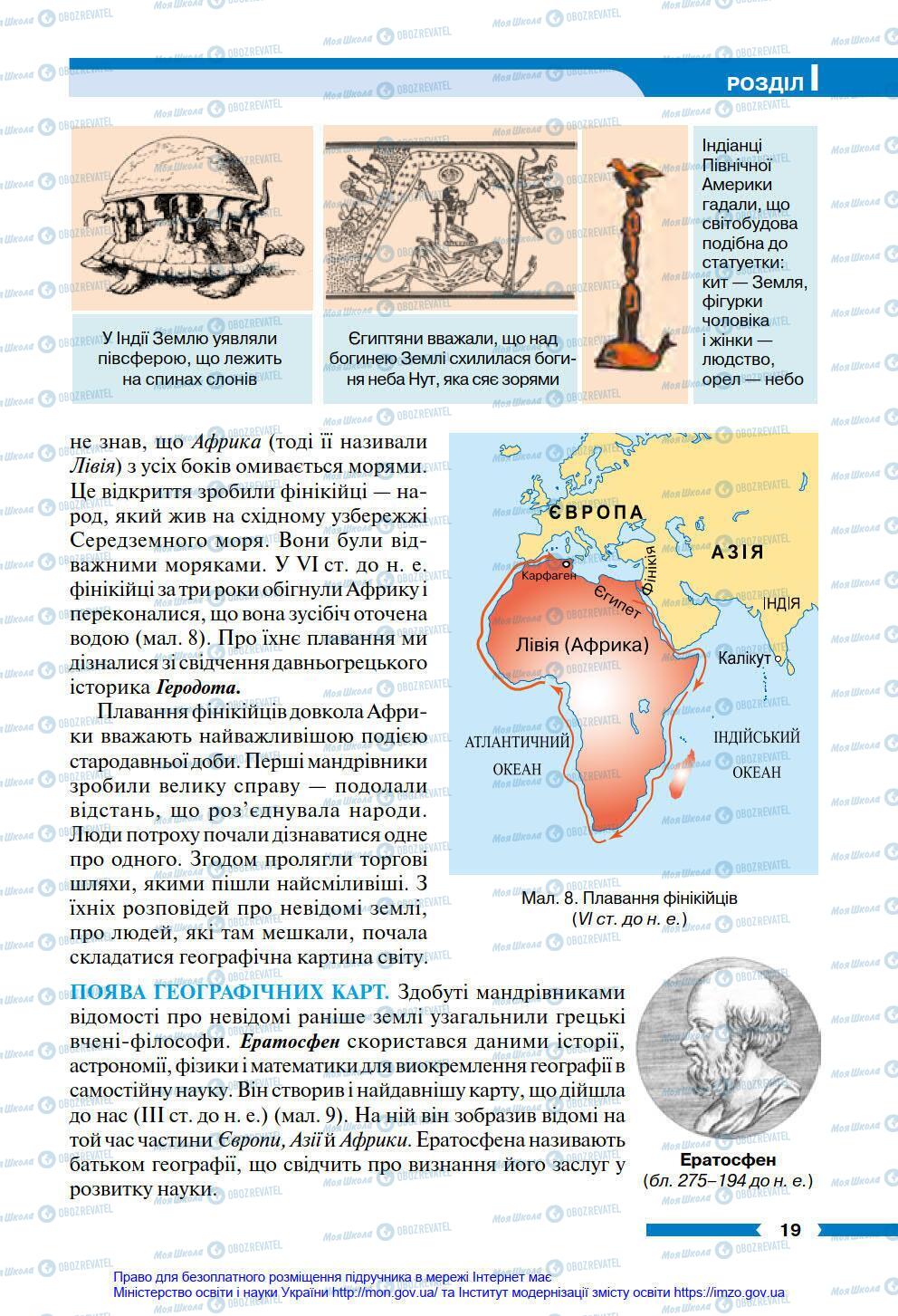 Підручники Географія 6 клас сторінка 19