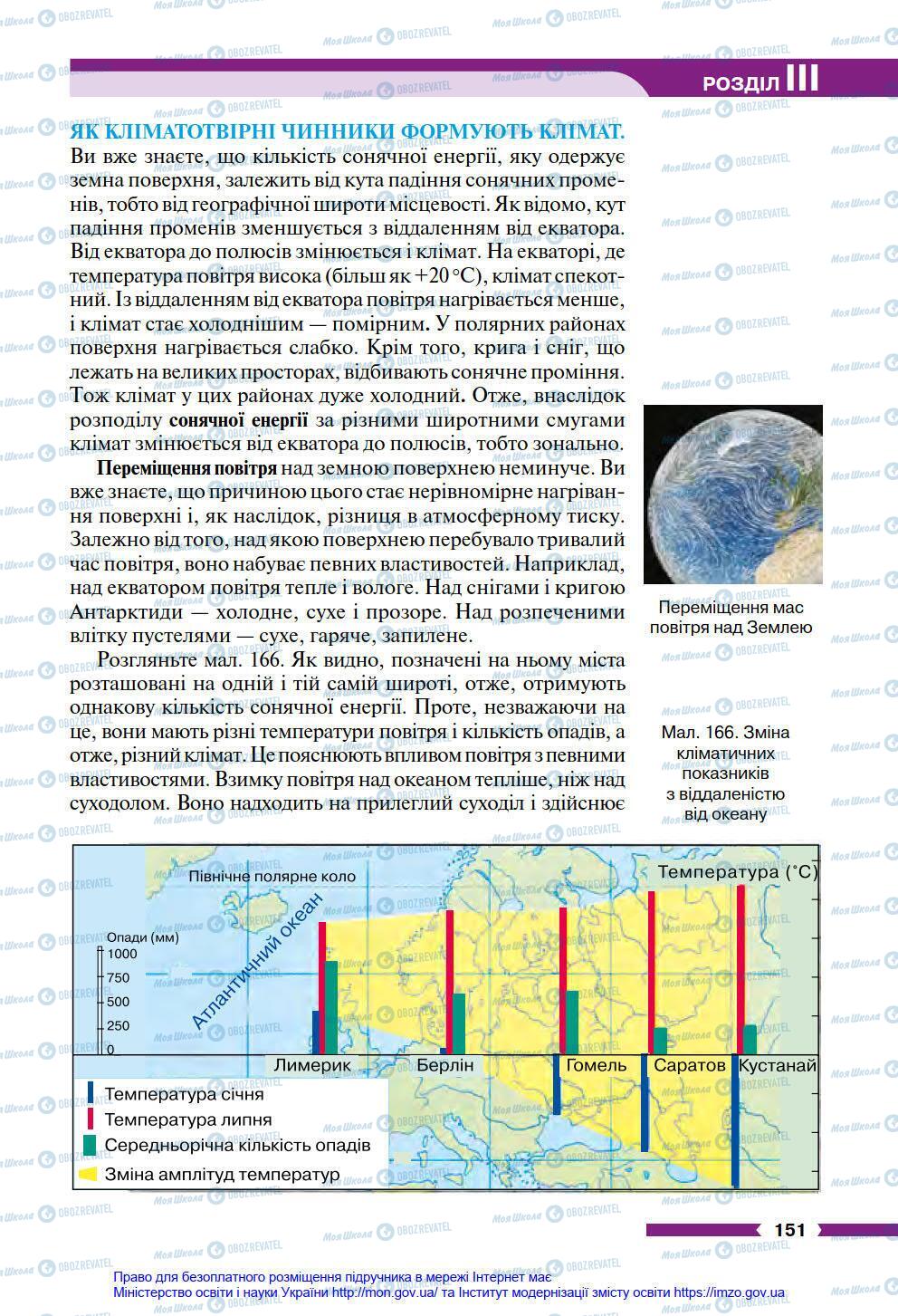 Підручники Географія 6 клас сторінка 151