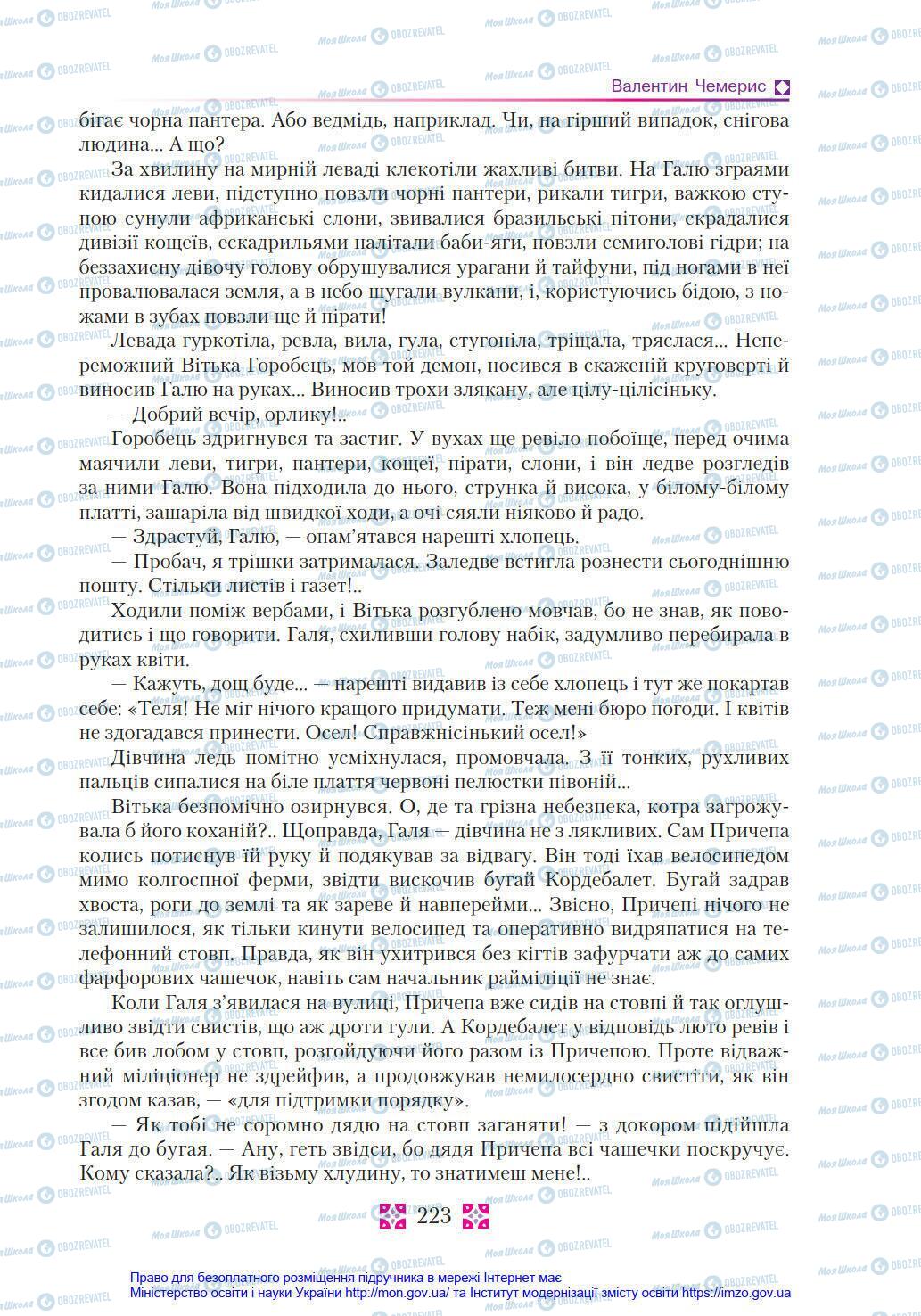 Учебники Укр лит 8 класс страница 223