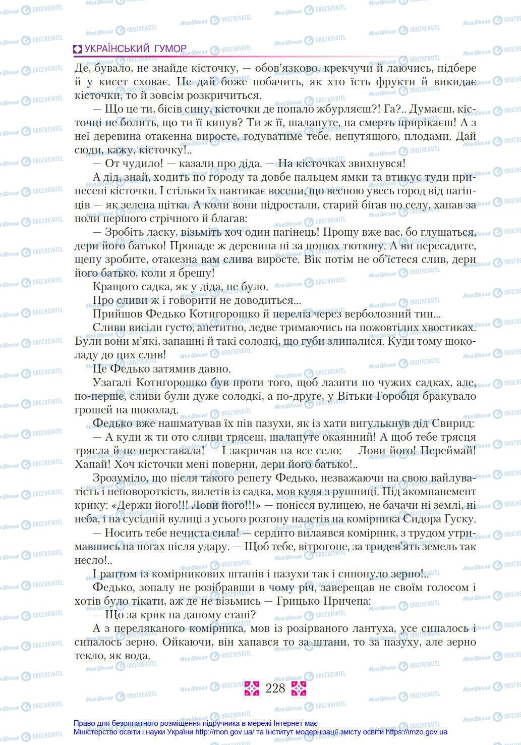 Підручники Українська література 8 клас сторінка 228