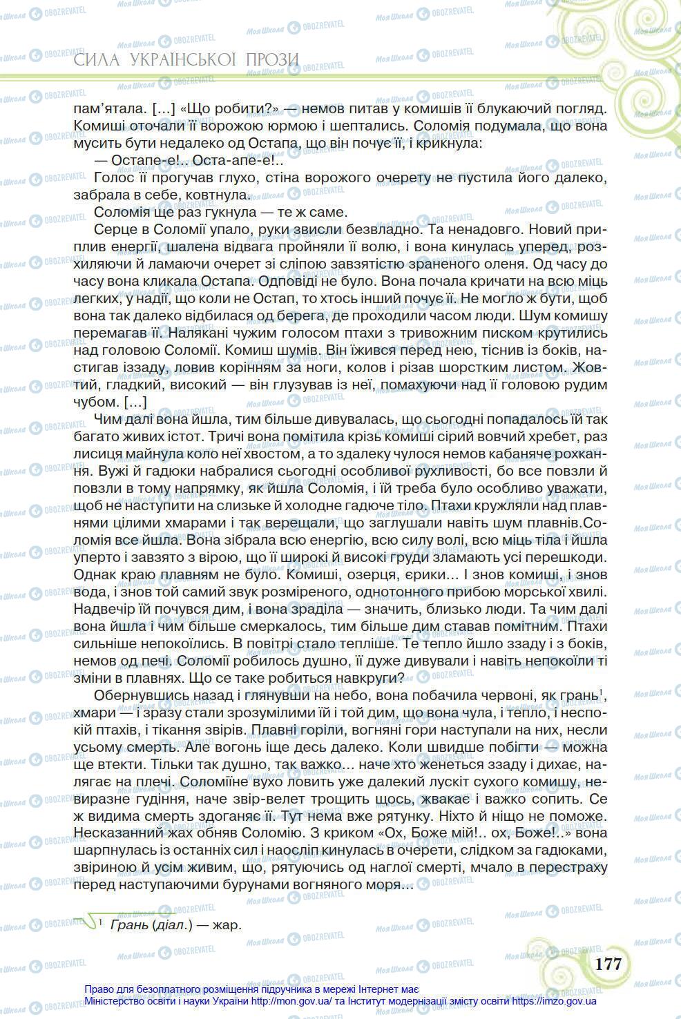 Підручники Українська література 8 клас сторінка 177