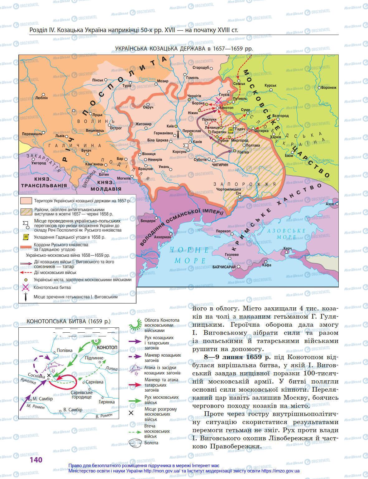 Підручники Історія України 8 клас сторінка 140