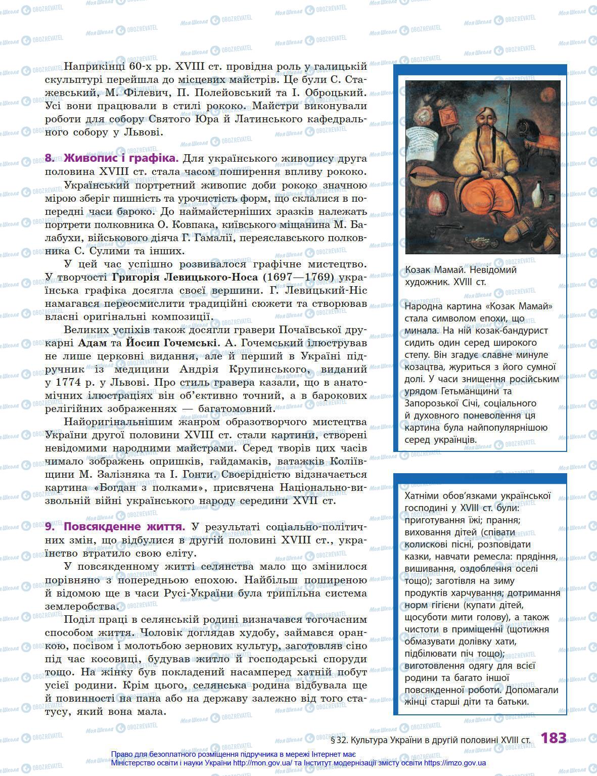 Підручники Історія України 8 клас сторінка 183