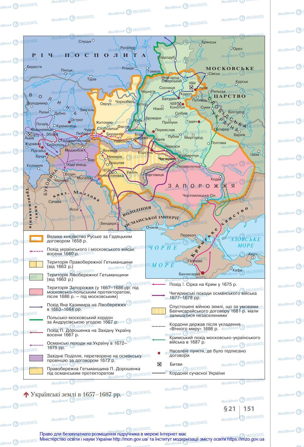 Підручники Історія України 8 клас сторінка 151