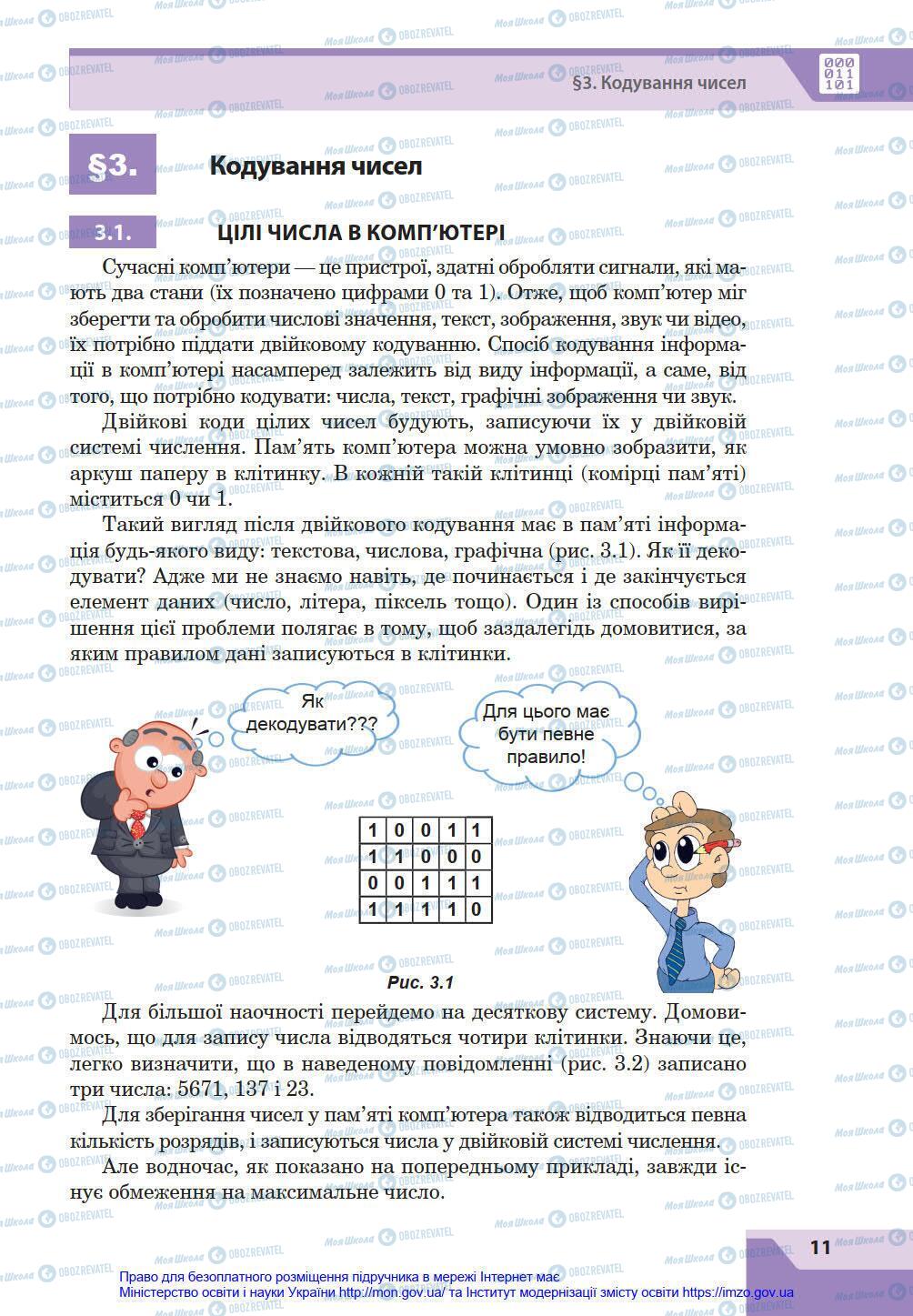 Підручники Інформатика 8 клас сторінка 11