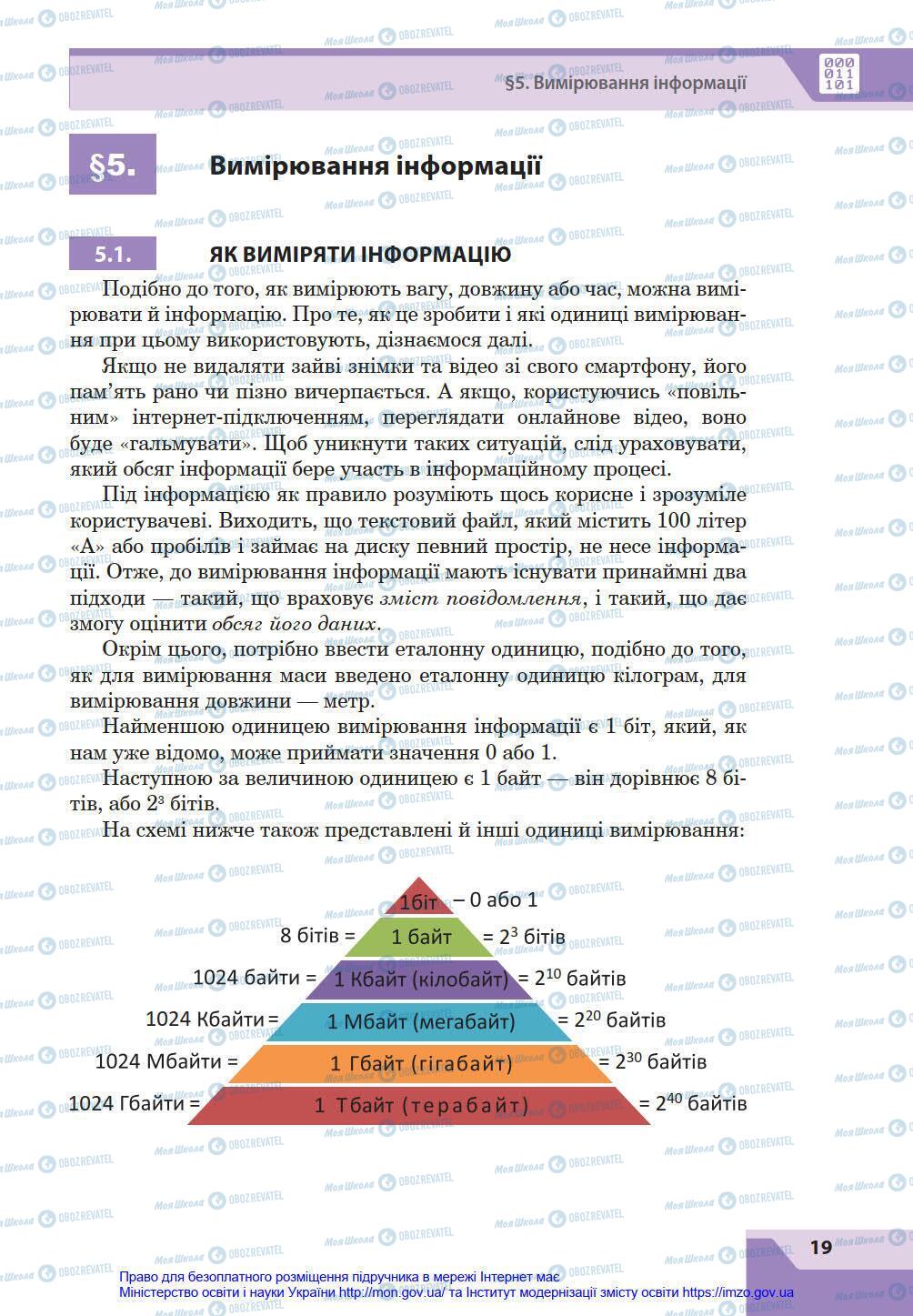 Учебники Информатика 8 класс страница 19