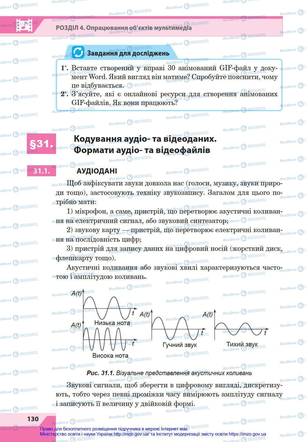 Учебники Информатика 8 класс страница 130