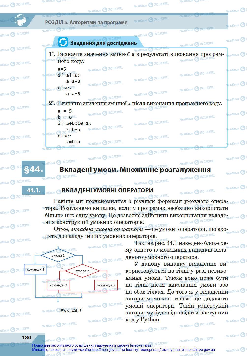 Підручники Інформатика 8 клас сторінка 180