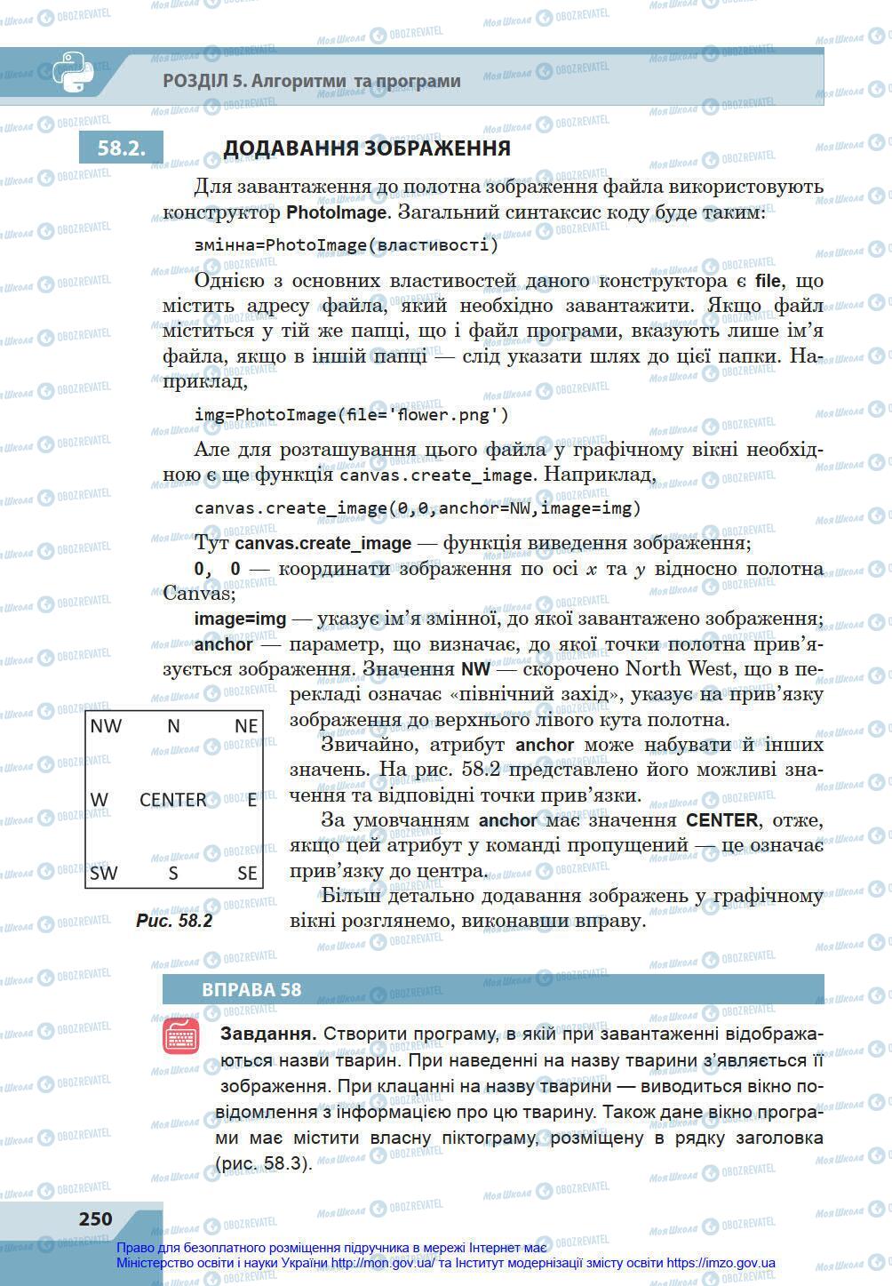 Підручники Інформатика 8 клас сторінка 250