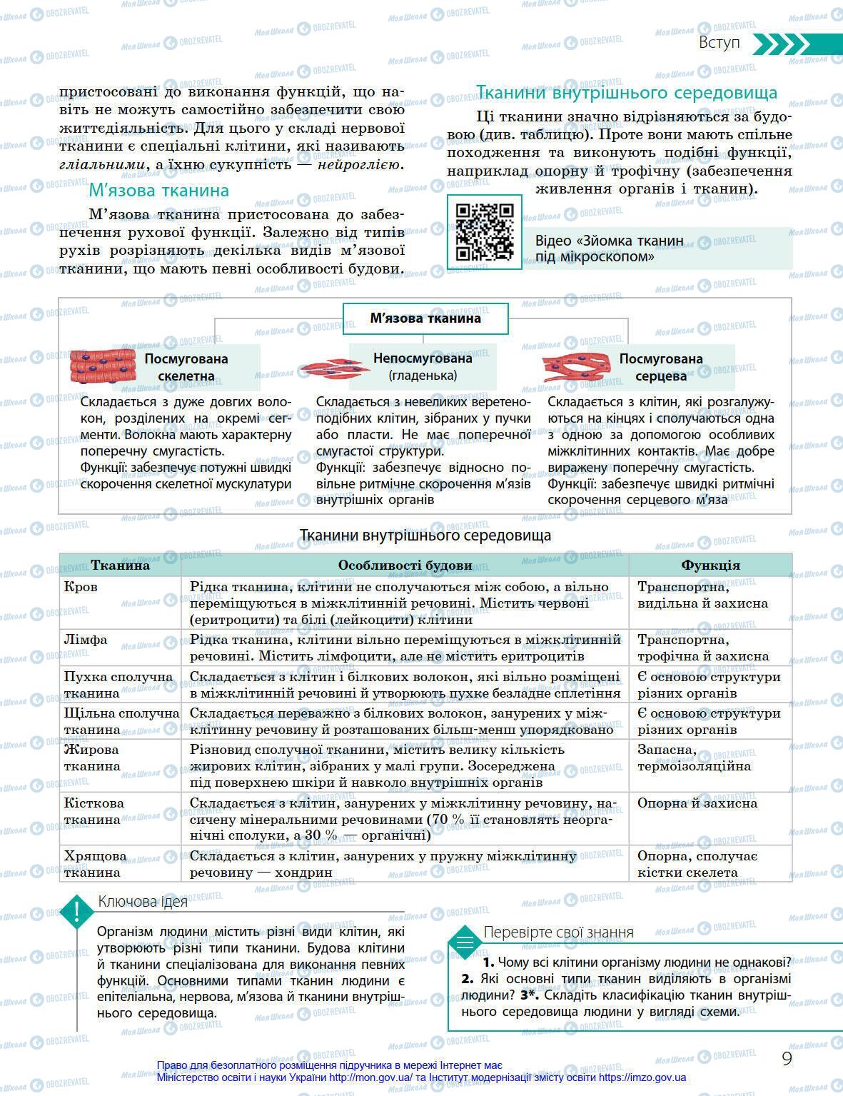 Учебники Биология 8 класс страница 9