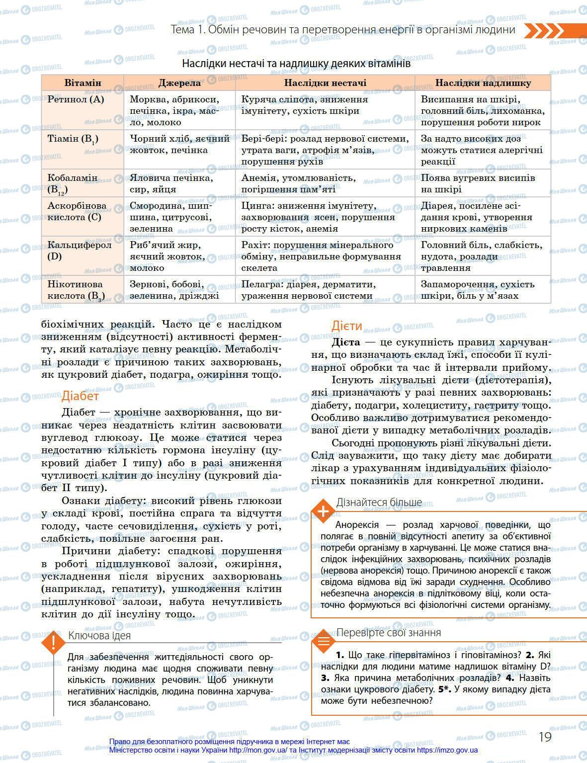 Учебники Биология 8 класс страница 19