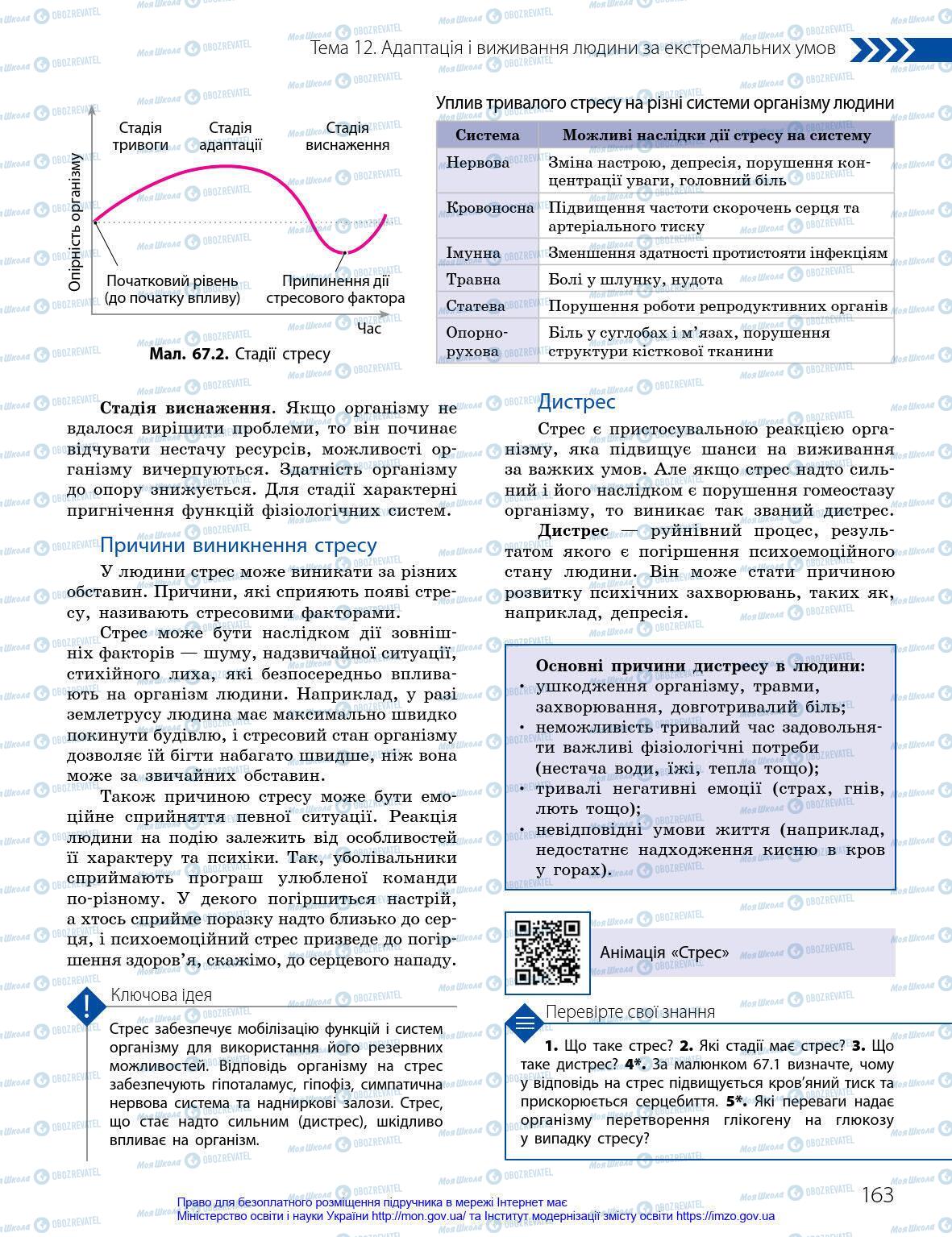 Учебники Биология 8 класс страница 163