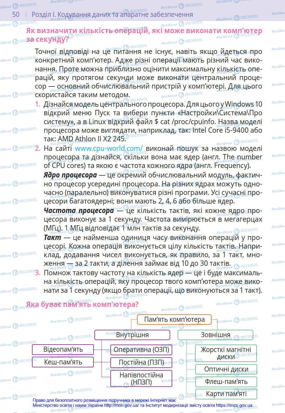 Підручники Інформатика 8 клас сторінка 50