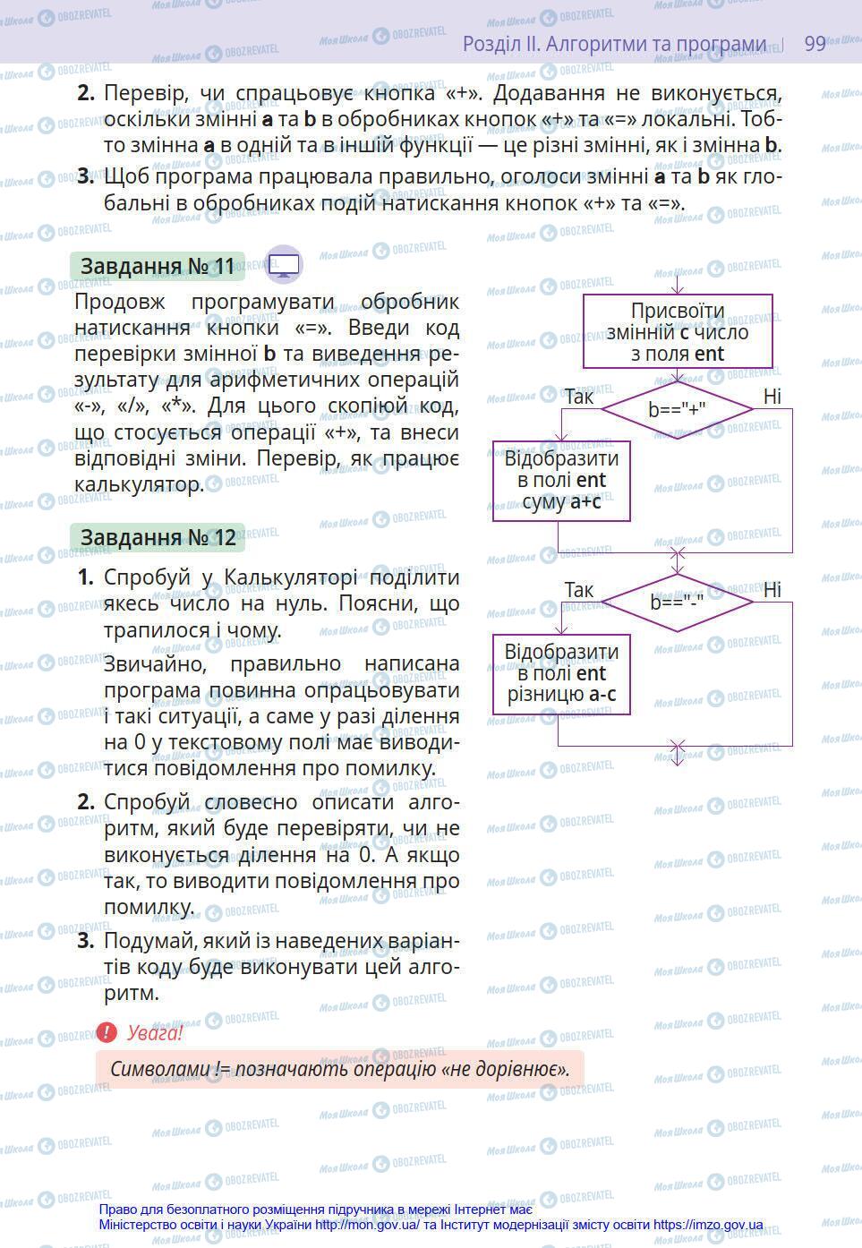 Підручники Інформатика 8 клас сторінка 99