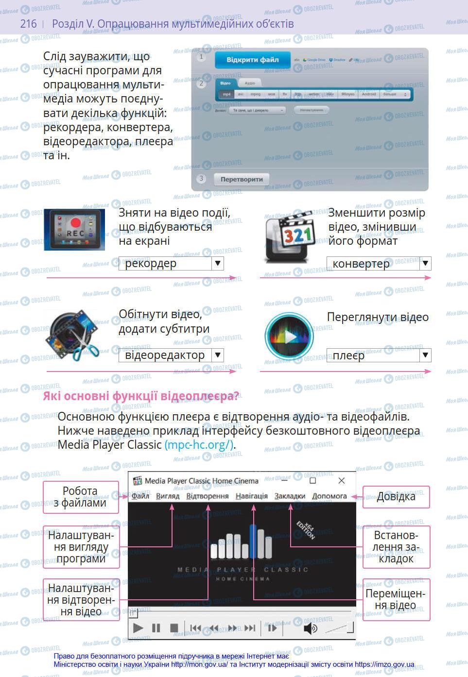 Учебники Информатика 8 класс страница 216