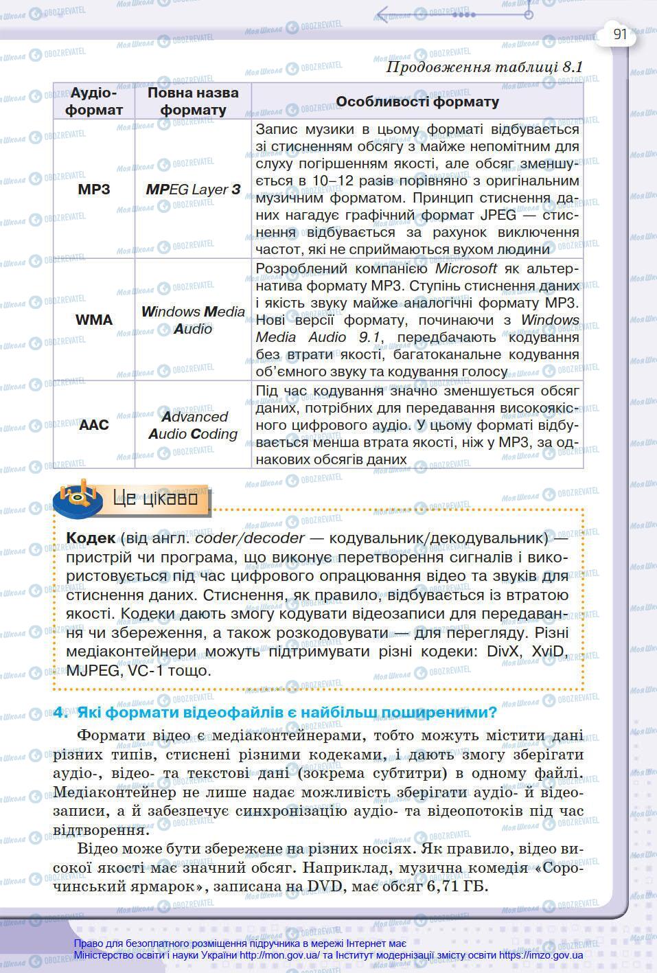 Підручники Інформатика 8 клас сторінка 91