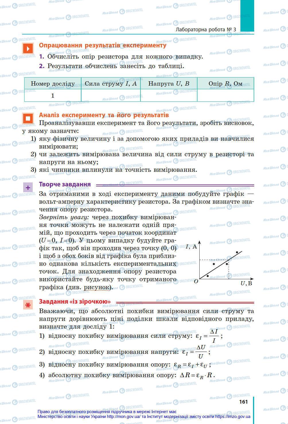Підручники Фізика 8 клас сторінка 161