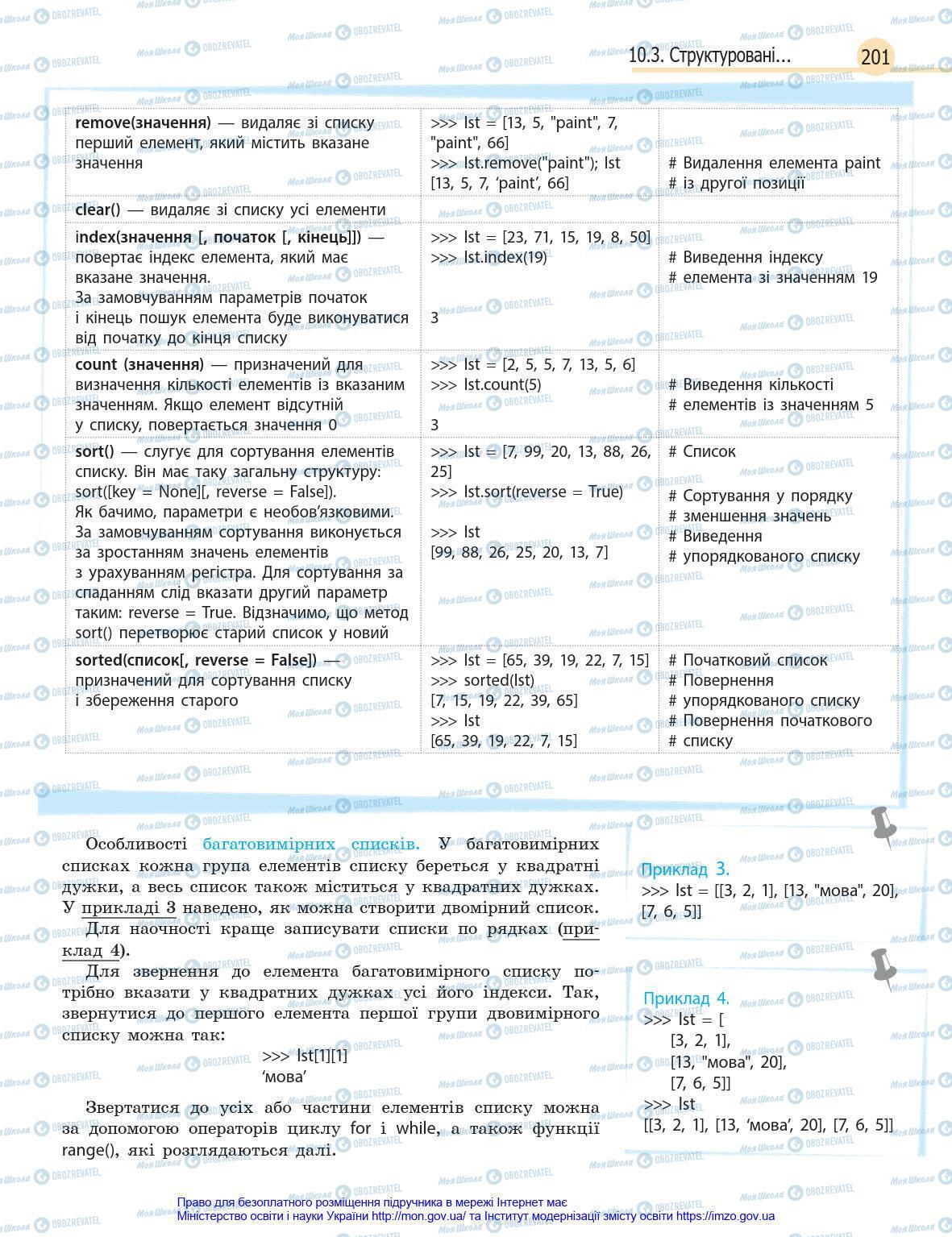 Учебники Информатика 8 класс страница 201