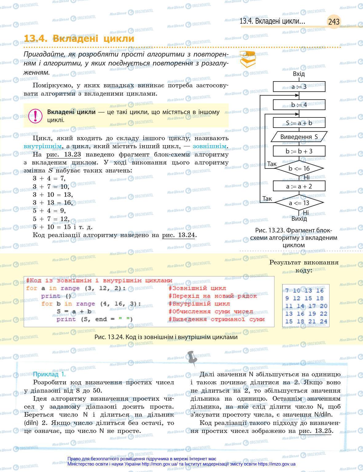 Підручники Інформатика 8 клас сторінка 243