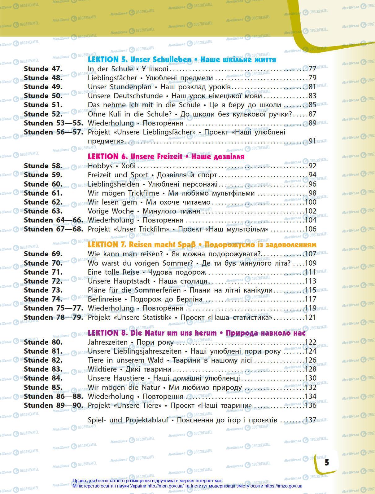 Підручники Німецька мова 4 клас сторінка 5