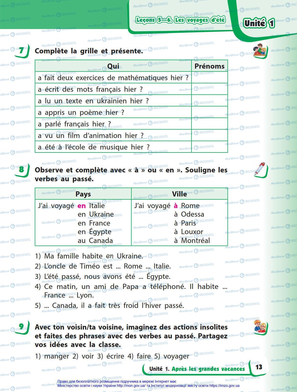 Учебники Французский язык 4 класс страница 13
