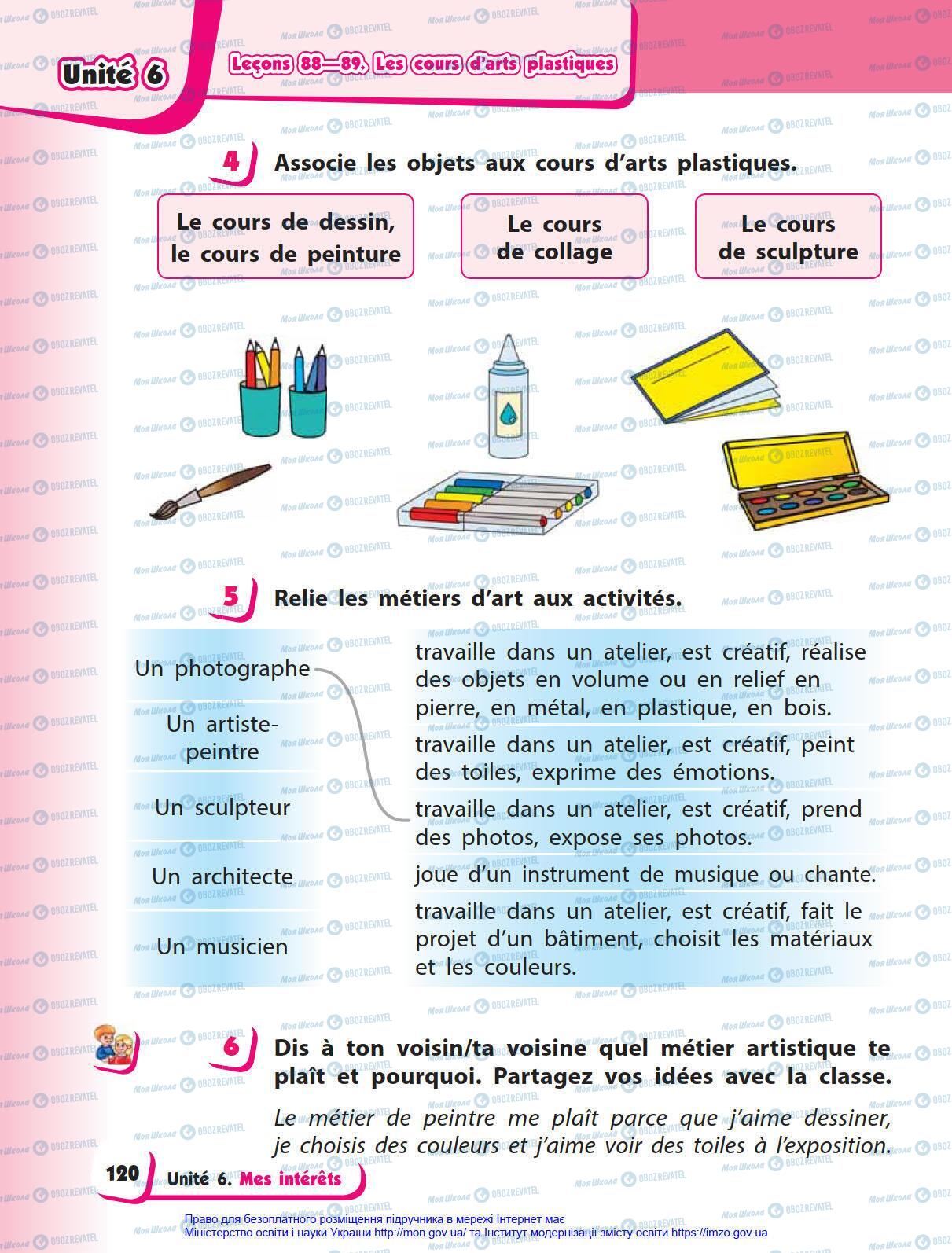 Підручники Французька мова 4 клас сторінка 120